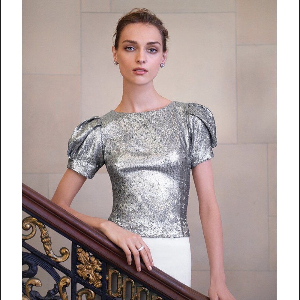 Antonio Melanie sequin top